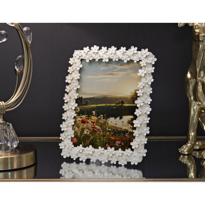 Filly - Beige harsfotolijst met bloemen