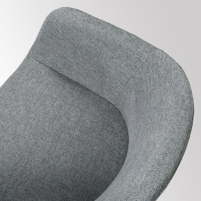 Nolon Nino-Otis Barkruk Donkergrijs - met Armleuning - Zwart - 65 cm