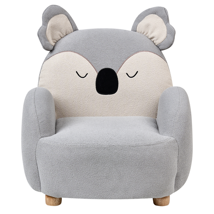 Beliani - HERVIK - Kinderfauteuil - Grijs - Polyester