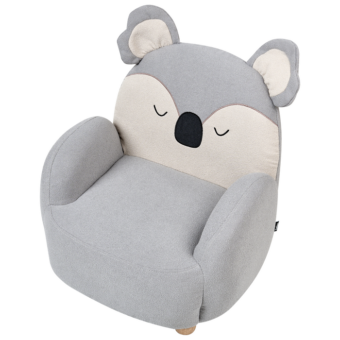 Beliani - HERVIK - Kinderfauteuil - Grijs - Polyester