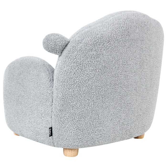 Beliani - ULA - Kinderfauteuil - Grijs - Bouclé