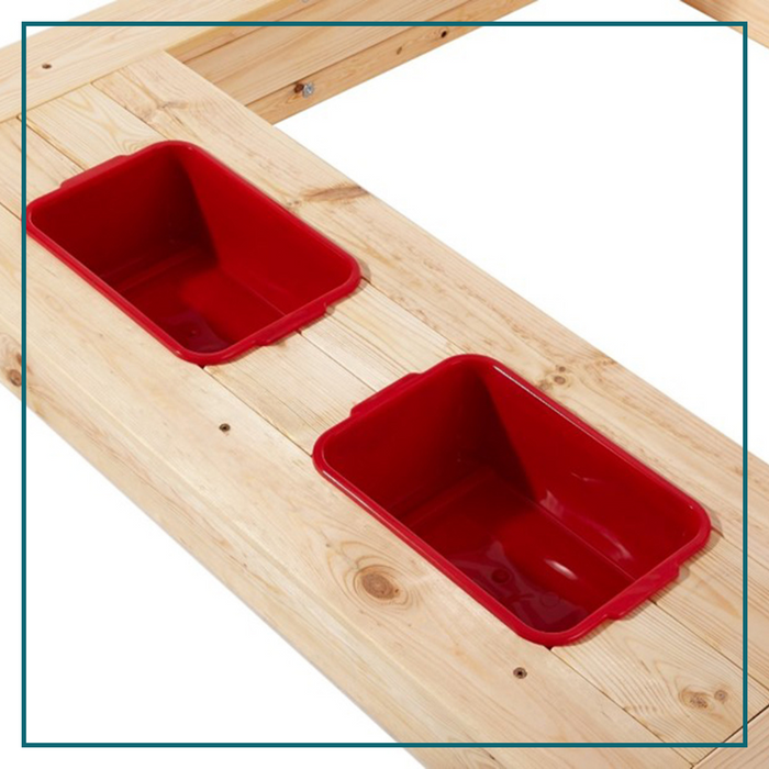 HIXA Afsluitbare Zandbak voor Kinderen met Overkapping Deksel Hout...