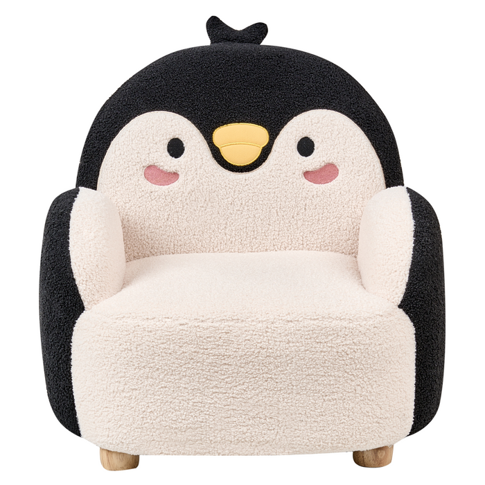 Beliani - FYN - Kinderfauteuil - Zwart - Bouclé