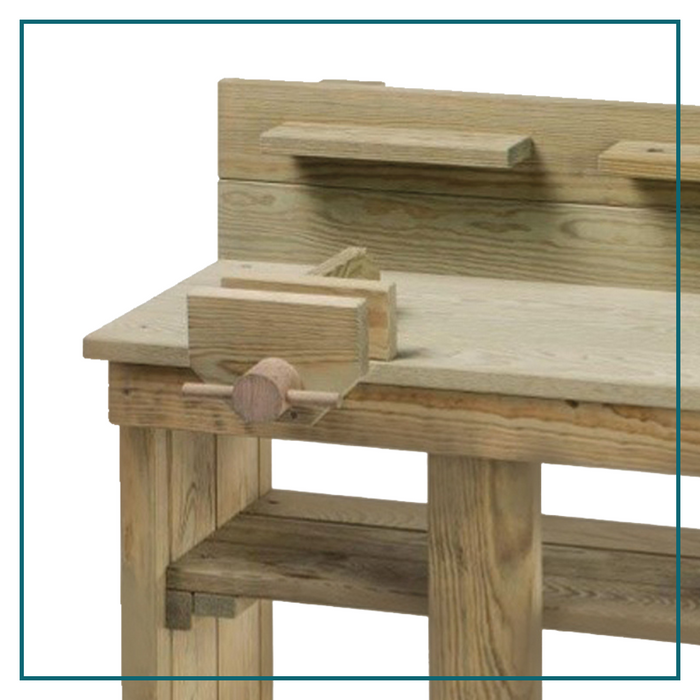 MISOU Kinder Werkbank Speeltafel Houten Werktafel voor Kinderen Bou...