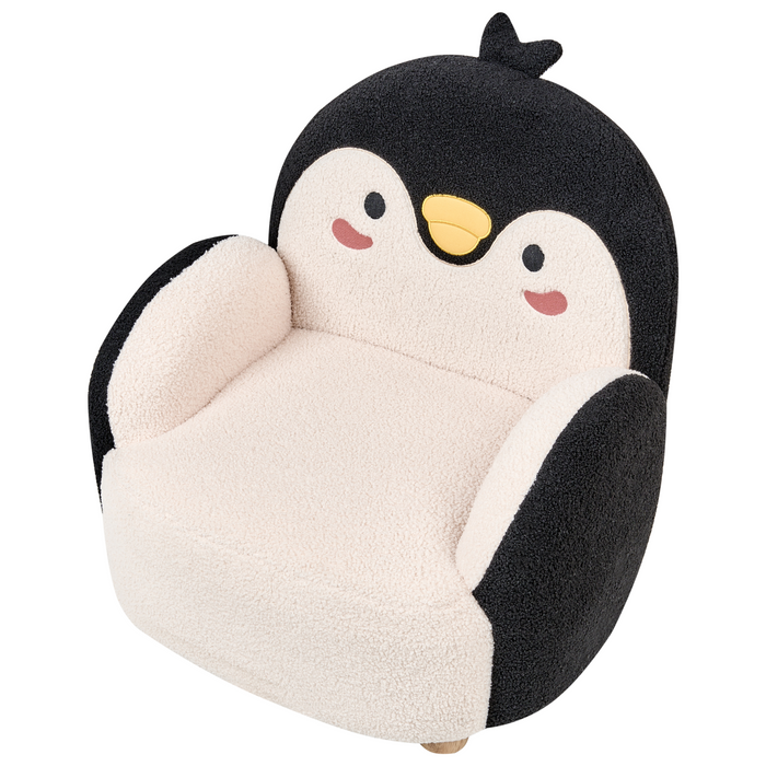 Beliani - FYN - Kinderfauteuil - Zwart - Bouclé