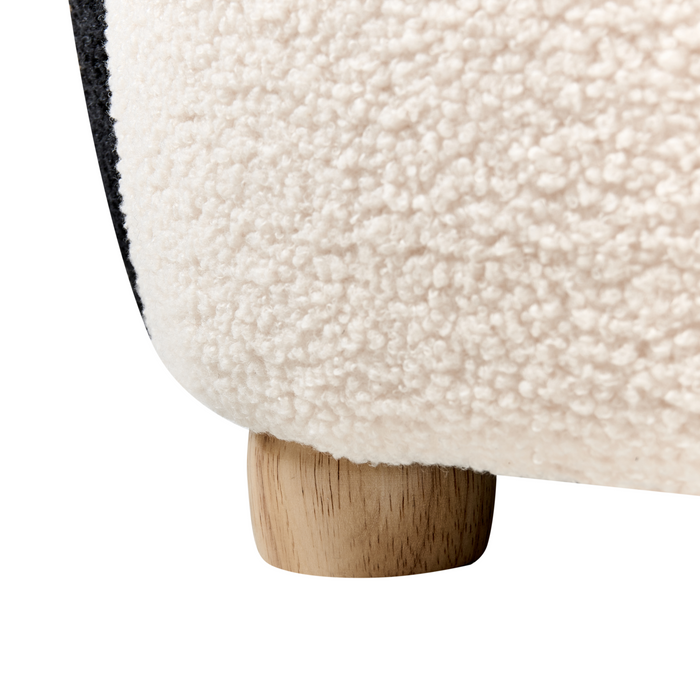 Beliani - FYN - Kinderfauteuil - Zwart - Bouclé