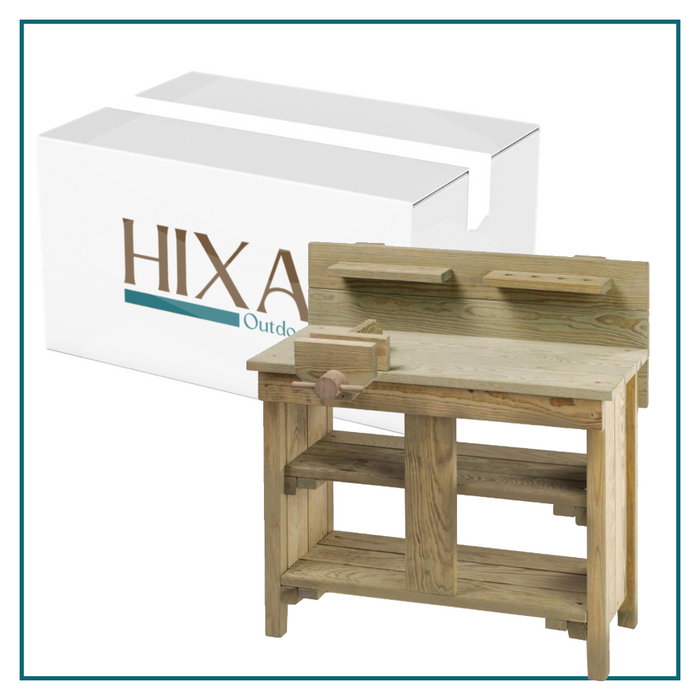 MISOU Kinder Werkbank Speeltafel Houten Werktafel voor Kinderen Bou...