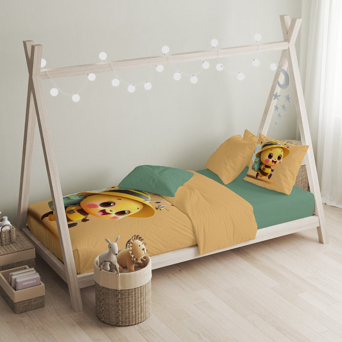 Eleganzzz Kinder Dekbedovertrek Micropercal Henry - multi 140x200cm