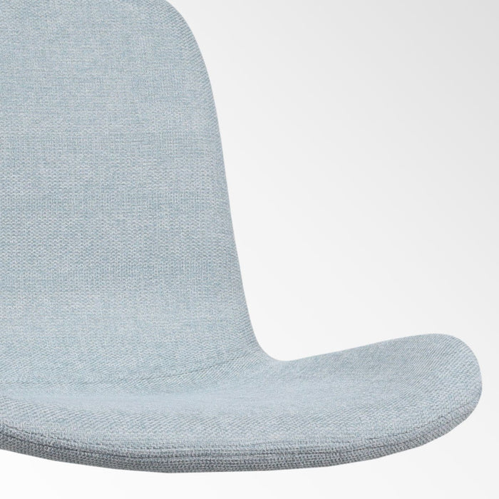 Nolon Nino-Fé Barkruk Lichtblauw - Zwart Onderstel - 75 cm