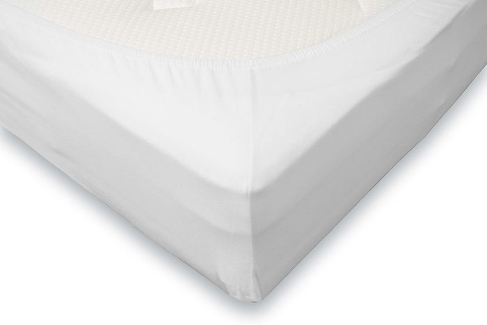 LINNICK Ledikant Baby Hoeslaken Jersey Stretch - wit 70x140|150cm