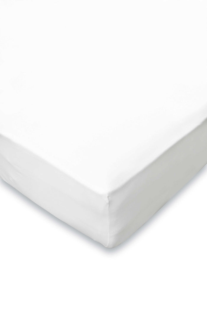 LINNICK Ledikant Baby Hoeslaken Jersey Stretch - wit 70x140|150cm