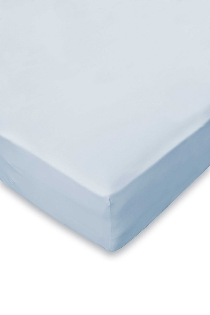 LINNICK Ledikant Baby Hoeslaken Jersey Katoen - licht blauw 70x140