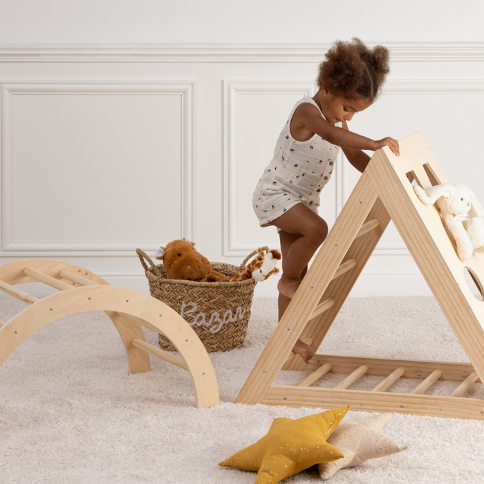 MISOU Pikler Klimboog met Klimrek Montessori Triangle Klimframe Bab...