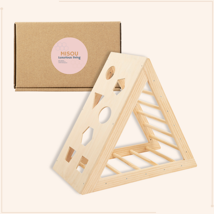 MISOU Pikler Klimboog Montessori Triangle Klimframe Baby 78x43,5x90...