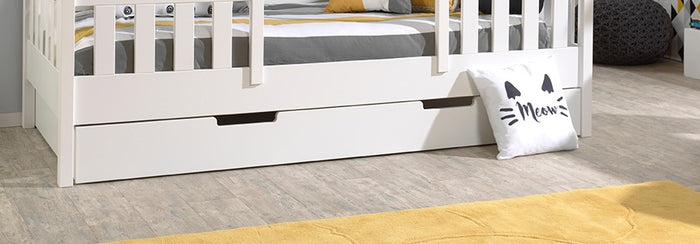 LUCEVI - Housebed Rolbed|Opberglade - 90x200cm - Wit