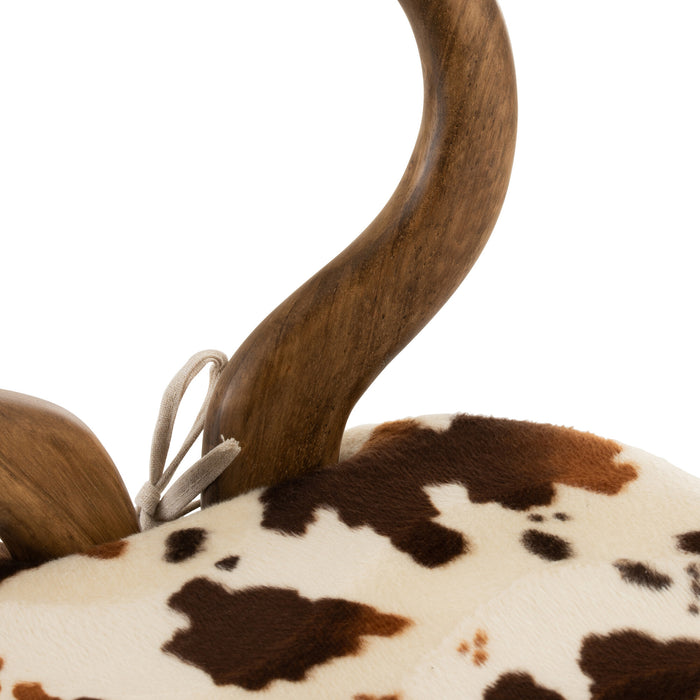 J-Line kinderstoel Oor Koe - hout - bruin