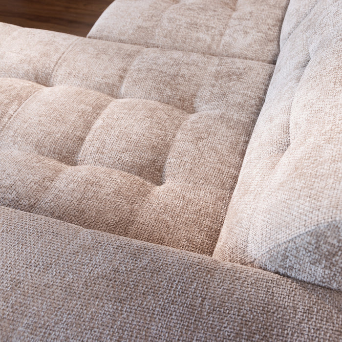 Cosmopolitan Design Chicago U-bank - Chenille - Lichtbeige