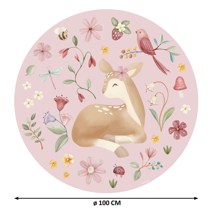 Little Dutch Fairy Garden Behangcirkel - Dieren - 1m - Blauw