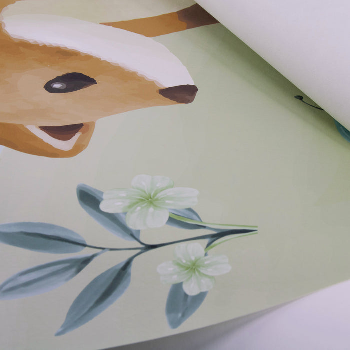 Little Dutch Forest Friends Behangcirkel - Dieren - 1m - Roze