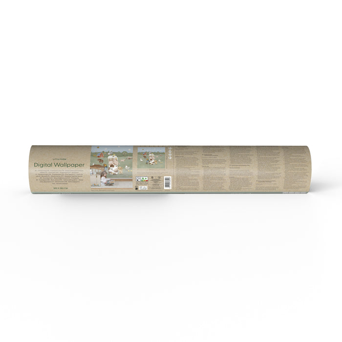 Little Dutch Little Farm Fotobehang - Dieren - 2,80x3m - Groen