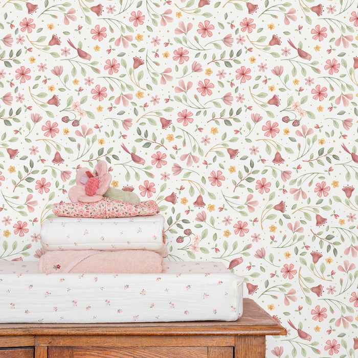 Little Dutch Fairy Wonders Behang Kinderkamer - Bloemen - 10mx52cm -