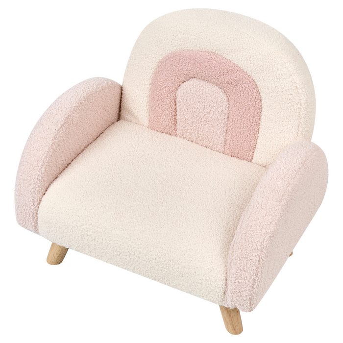 Beliani - OMBO - Kinderfauteuil - Roze - Bouclé