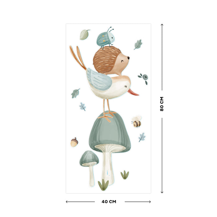 Little Dutch Forest Friends Muurstickers - 40x80cm - Dieren
