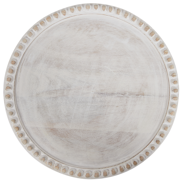 Beliani - DENDERA - Cupcake standaard - Lichthout - Glas