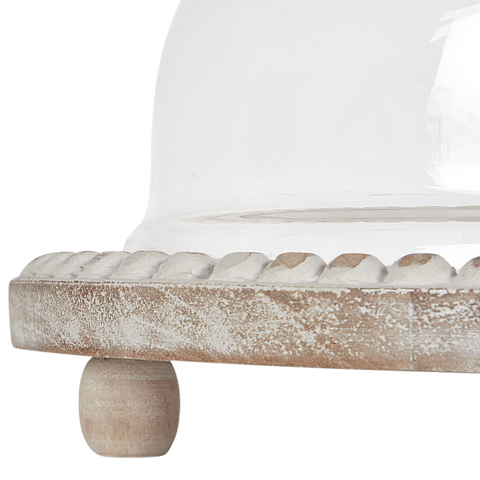 Beliani - DENDERA - Cupcake standaard - Lichthout - Glas