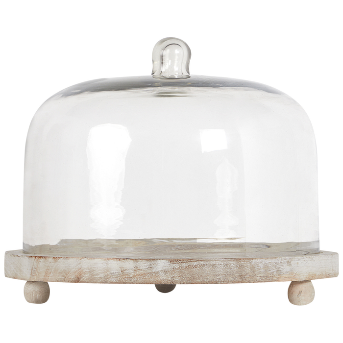 Beliani - FAJUM - Cupcake standaard - Lichthout - Glas