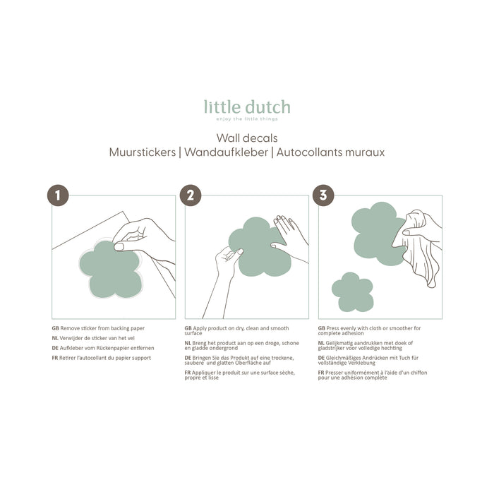Little Dutch Forest Friends Muurstickers - 45x40cm - Uilen