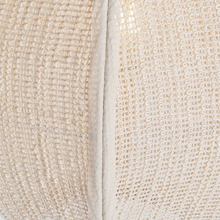 QAZQA Oosterse hanglamp naturel stof 35 cm - Rob