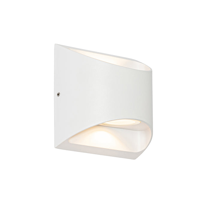 QAZQA Moderne buiten wandlamp wit incl. LED 2-lichts IP54 - Mal