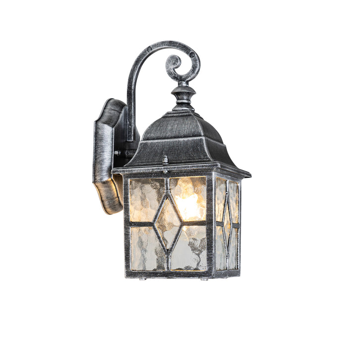 QAZQA Romantische buiten wandlantaarn antiek zilver - London