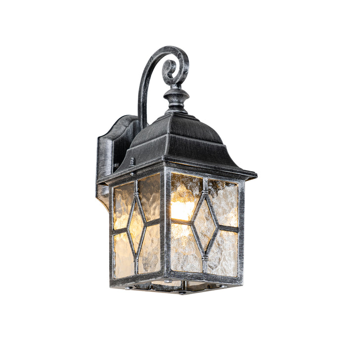 QAZQA Romantische buiten wandlantaarn antiek zilver - London