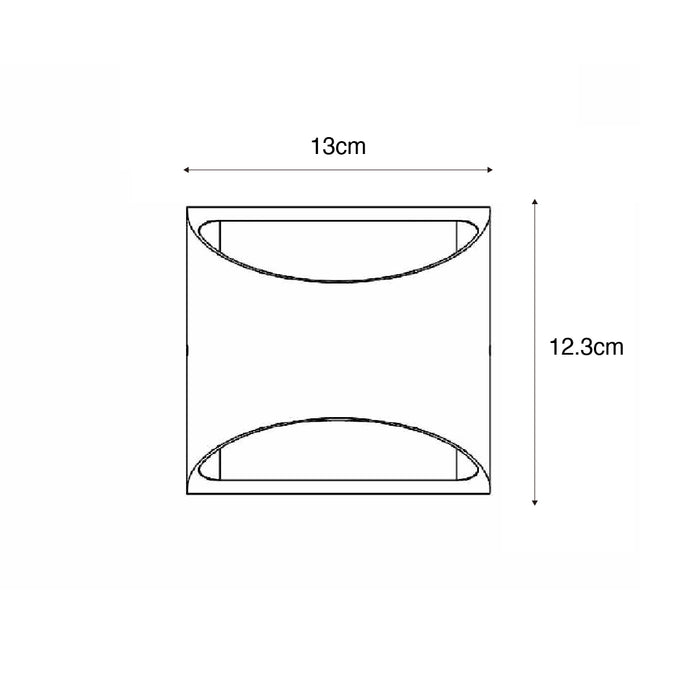 QAZQA Moderne buiten wandlamp zwart incl. LED 2-lichts IP54 - Mal