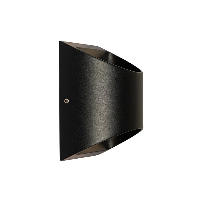 QAZQA Moderne buiten wandlamp zwart incl. LED 2-lichts IP54 - Mal