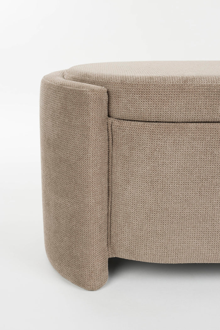 Housecraft Living Miro Bankje met Opbergruimte 108 cm - Grijs