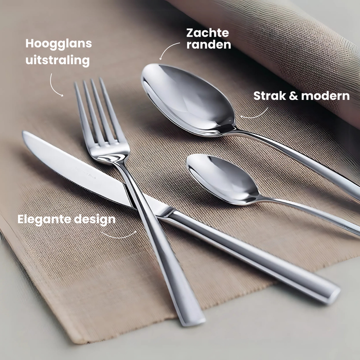 Villeroy & Boch Bestekset Piemont - RVS - 4-delig