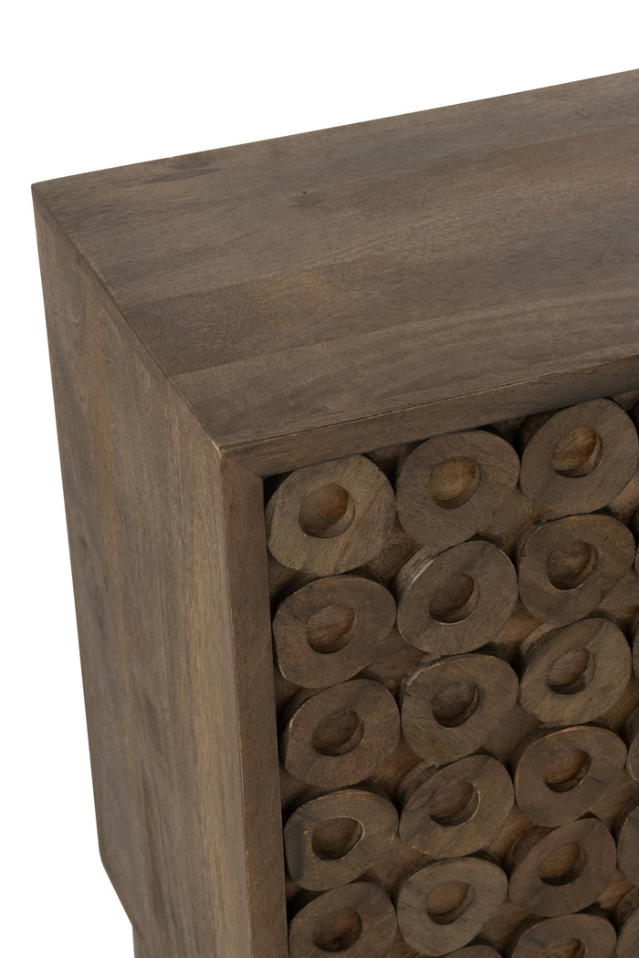 J-line - Buffet 4 Deuren Mangohout|mdf Bruin - 152x45x83cm