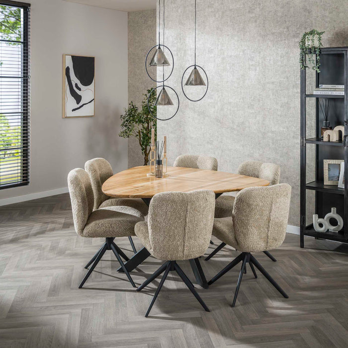 Fraaai Ortiz eettafel driehoek - massief acacia naturel