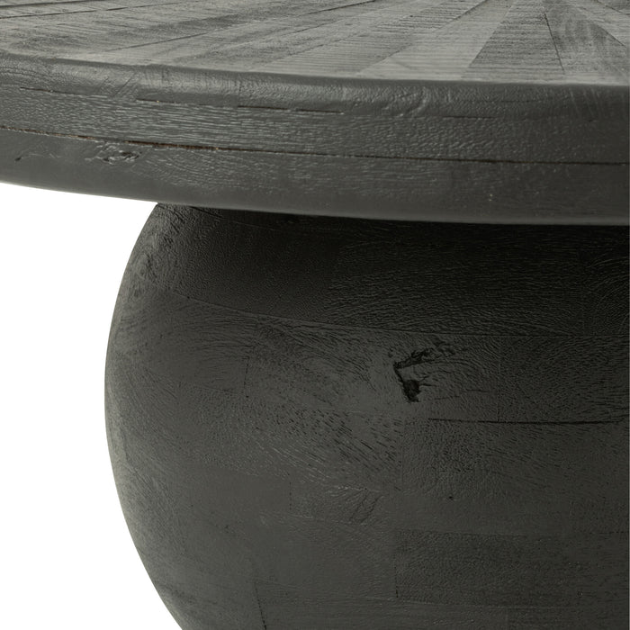 J-Line bijzettafel Bol Shanil - hout - zwart