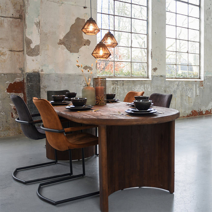 LABEL51 - Eettafel Vito 240 cm - Espresso Mangohout