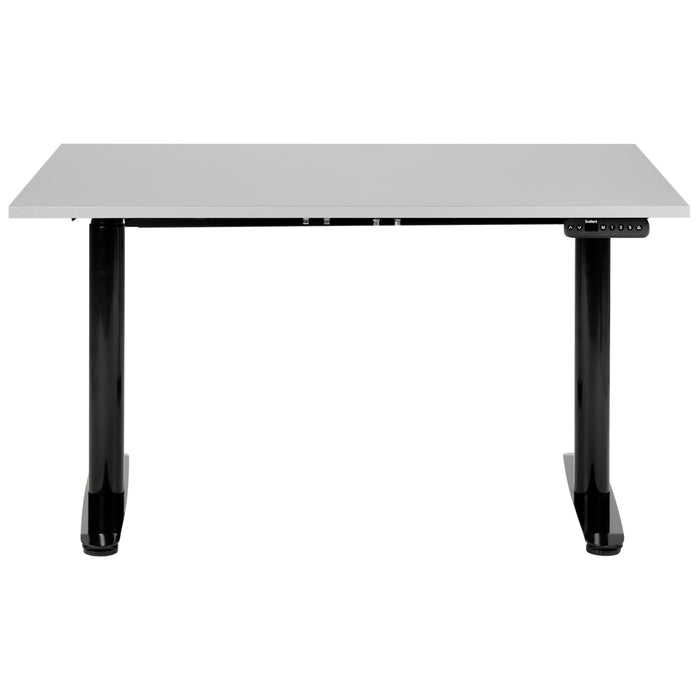 Beliani-DESTINAS-Elektrisch Verstelbaar bureau-Lichtgrijs-120 cm-MDF