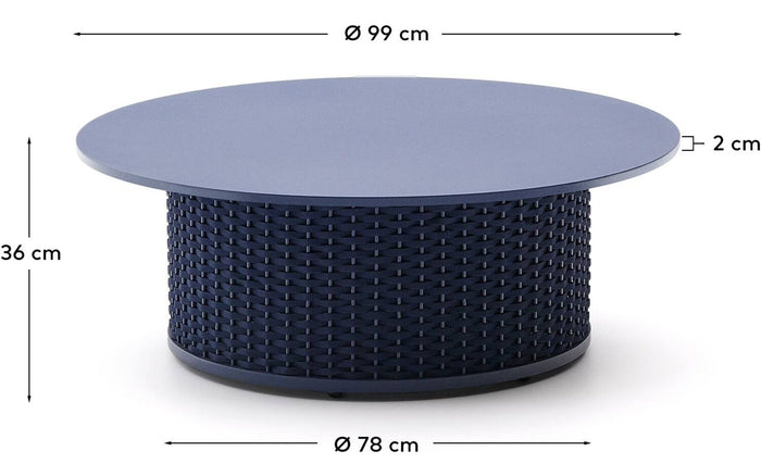 Kave Home Programma Sedalis in Poedercoating blauw