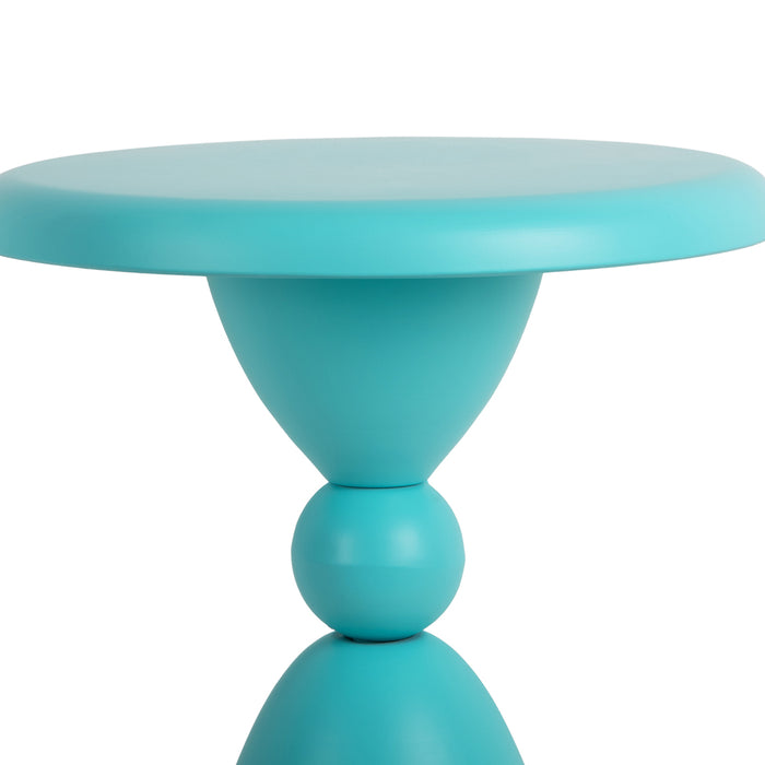 Leitmotiv - Bijzettafel Folly Outdoor - Turquoise blue