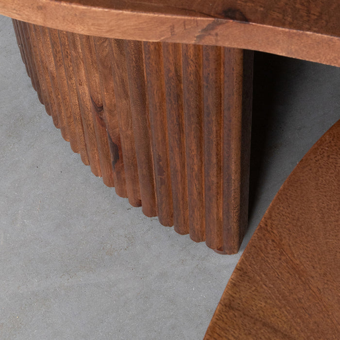 LABEL51 - Salontafel Set Timon - Nature Smooth Mangohout