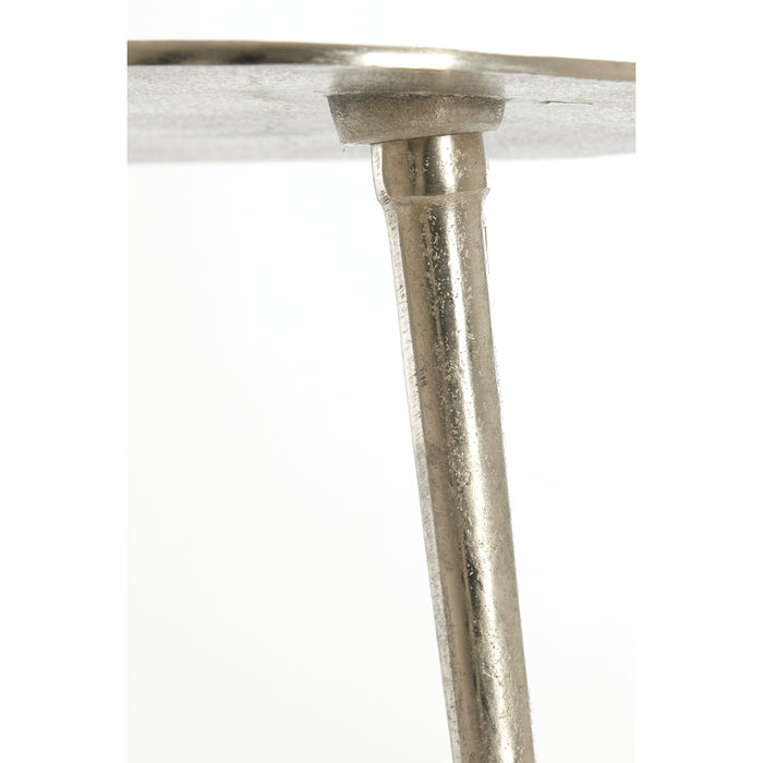 Light & Living - Bijzettafel LINOS - 53x30x48cm - Zilver