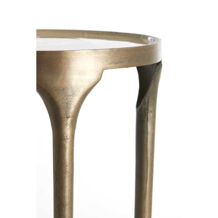 Light & Living - Bijzettafel LAPAZ - Ø85x45cm - Brons - Set van 2