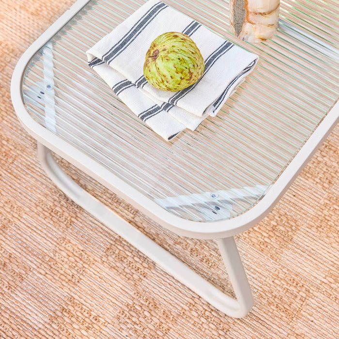 sweeek - Stalen tuinstel, 4 plaatsen